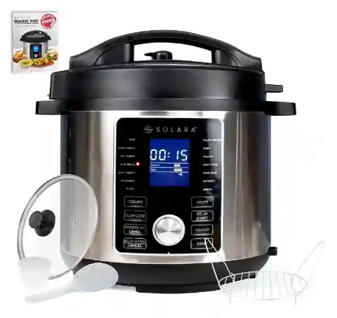 SOLARA Magic Pot, Insta Pot Electric Pressure Cooker, 6 Litres